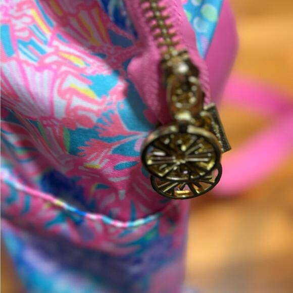 Lilly Pulitzer Women\'s Floral Backpack - Pink, Blue, and Green insulated cooler main image 4